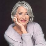Helen Mirren's platinum gray hair
